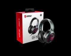 MSI GG IMMERSE GH50 GAMING HEADSET 7.1 SURROUND TITRESIMLI RGB LED MYSTIC LIGHT 2X40 MM SURUCU KABLO KUMANDA MIKROFON 2M ORGU 2.2M ALTIN KAPLAMA USB KULAKUSTU KULAKLIK