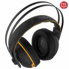 ASUS TUF GAMING H7 WIRELESS YELLOW 7.1 OYUNCU KULAKLIGI 53MM ASUS SÜRÜCÜ 15+ SAATE KADAR PIL ÖMRÜ PC MAC AND PS4