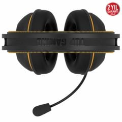 ASUS TUF GAMING H7 WIRELESS YELLOW 7.1 OYUNCU KULAKLIGI 53MM ASUS SÜRÜCÜ 15+ SAATE KADAR PIL ÖMRÜ PC MAC AND PS4