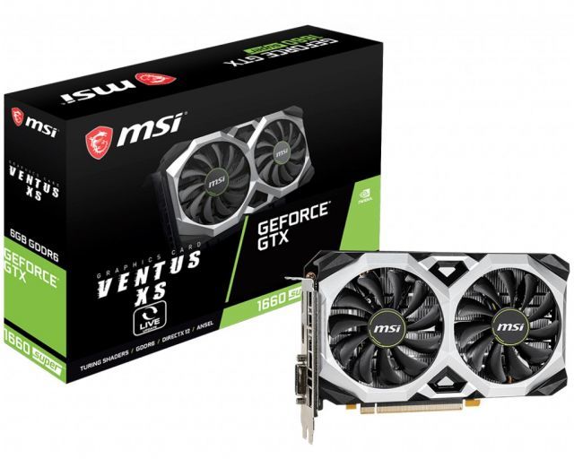 MSI VGA GEFORCE GTX 1660 SUPER VENTUS XS GTX1660S 6GB GDDR6 192B DX12 PCIE 3.0 X16 (1XHDMI 3XDP)