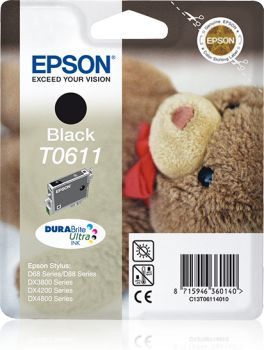 EPSON C13T06114020 BLACK-D68/D88/DX3850/DX4250/DX4850 8,0 ML