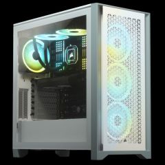 CORSAIR CC-9011201-WW 4000D AIRFLOW TEMPERLI CAM YAN PANEL MID TOWER BILGISAYAR KASASI BEYAZ