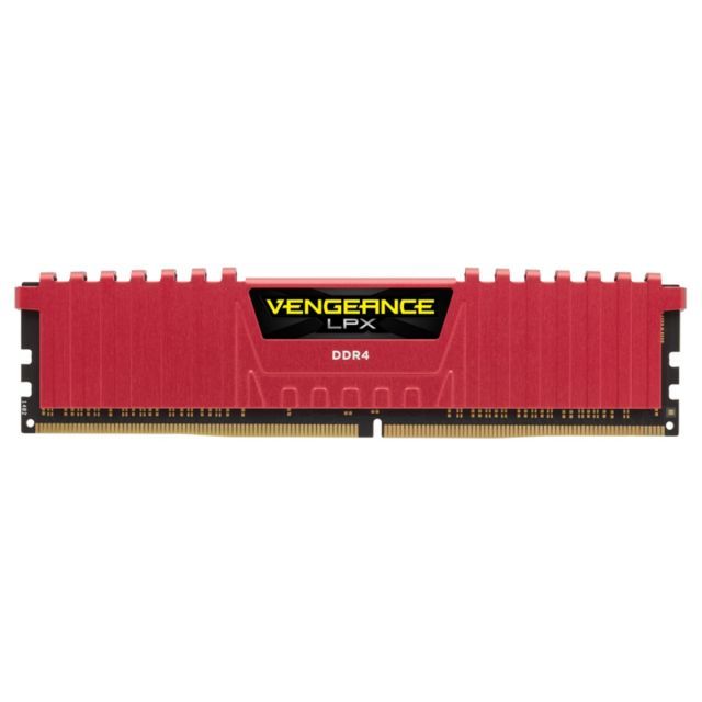 CORSAIR CMK8GX4M1A2666C16R 8GB (1X8GB) DDR4 2666MHz CL16 VENGEANCE LPX SOGUTUCULU DIMM BELLEK RED