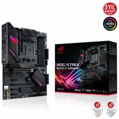 ASUS ROG STRIX B550-F GAMING AMD B550 AM4 DDR4 4400 DP HDMI Çift M2 USB3.2 ARGB 2.5Gbit LAN ATX PCIe 4.0 ECC RAM Desteği