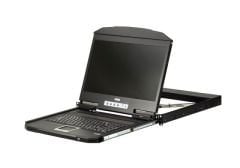 ATEN CL3700NX-ATA-TQG LCD KVM KONSOL 1U SHORT DEPTH USB HDMI SINGLE RAIL 1366 X 768 - 60HZ