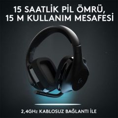 LOGİTECH G G533 7.1 KABLOSUZ SURROUND SES OYUNCU KULAKLIĞI 981-000634