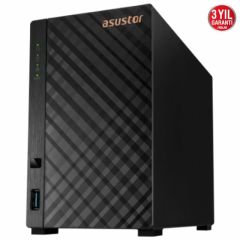 ASUSTOR AS1102T REALTEK RTD1296 2 YUVALI (2X22TB DESTEĞİ) 1GB DDR4 2.5GBE X1 USB 3.2 X2