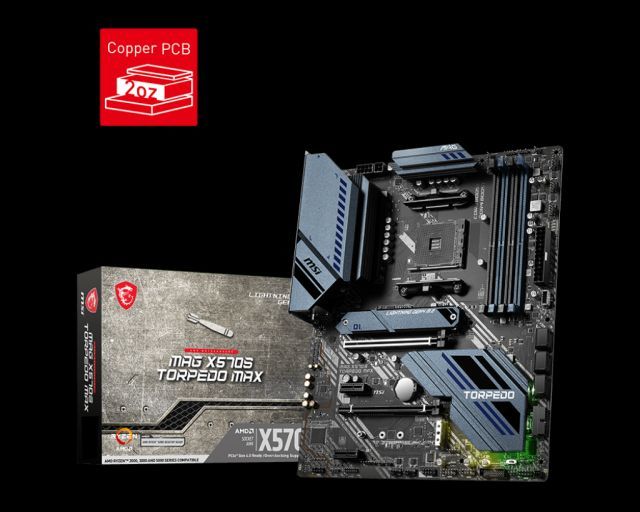 MSI MAG X570S TORPEDO MAX AM4 DDR4 5100 mhz (OC) 2x M.2 USB 3.2 1x 2.5G LAN HDMI RGB ATX