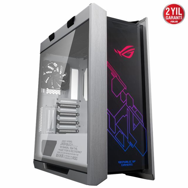 ASUS ROG STRIX GX601 HELIOS RGB FANLI TEMPERLİ CAM USB 3.1 ATX/EATX OYUNCU KASASI - BEYAZ