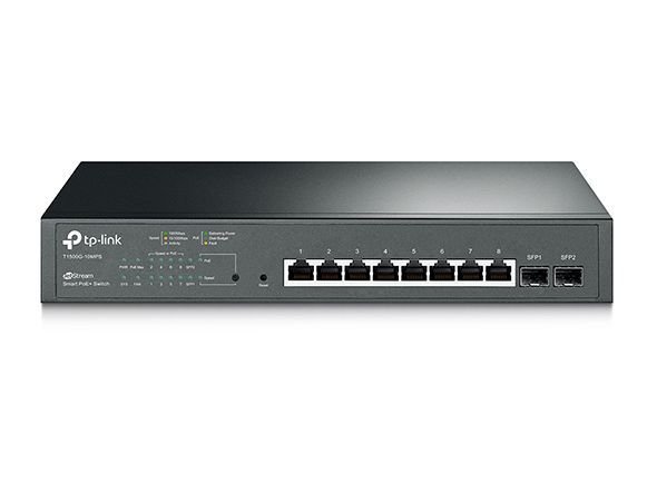 TP-LINK T1500G-10MPS 10 PORT GIGABIT PoE SMART SWITCH + 2 SFP SLOT