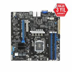 ASUS P11C-M/4L Intel C242 LGA1151 DDR4 2666 VGA Çift M2 + 6 SATA USB3.1 PCI 4 adet LAN mATX Sunucu Anakartı