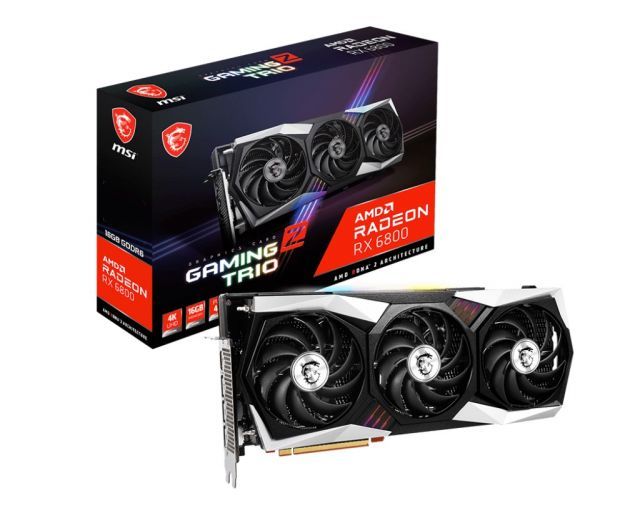 MSI VGA RADEON RX 6800 GAMING Z TRIO 16G RX6800 16GB GDDR6 256B PCIE 4.0 X16 (3XDP 1XHDMI)