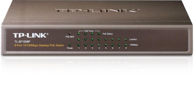 TP-LINK TL-SF1008P 8 PORT 10/100Mbps MASAÜSTÜ SWITCH + 4-PORT PoE