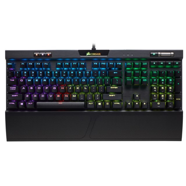 CORSAIR CH-9109010-TR K70 RGB MK.2 CHERRY MX RED BLACK TURKCE MEKANIK OYUNCU KLAVYESI