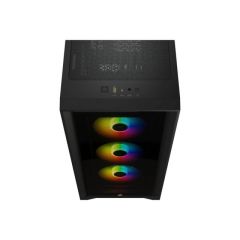 CORSAIR CC-9020133-EU ICUE 4000X RGB TG 4X ARGB FAN MID TOWER KASA + CX750F RGB PSU