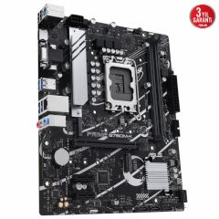 ASUS MB PRIME B760M-K INTEL B760 LGA1700 DDR5 8000 HDMI VGA Çift M2 USB3.2 AURA RGB 2.5Gbit LAN mATX ASUS 5X PROTECTION III Armoury Crate AI Suite 3