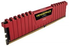 CORSAIR CMK8GX4M1A2400C16R 8GB DDR4 2400MHz CL16 VENGEANCE LPX SOĞUTUCULU DIMM BELLEK RED