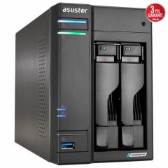 ASUSTOR A6702T INTEL N5105 2 YUVALI (2X22TB DESTEGI) 4GB DDR4(16GB RAM DESTEGI) M.2 x4 PCIe x1 2.5GbE x2 USB 3.2 x3