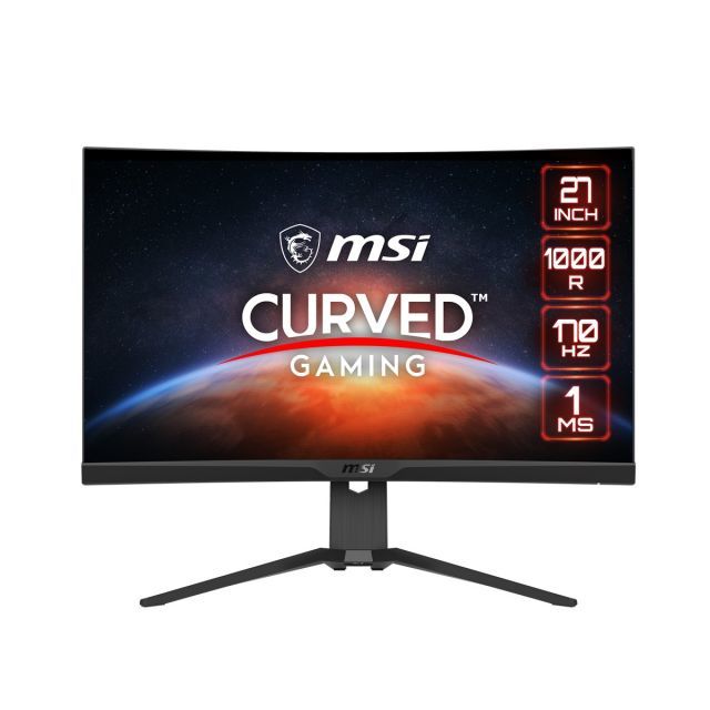 27 MSI G272CQP CURVED 1000R VA 2560X1440 (WQHD) 16:9 170HZ 1MS FREESYNC PREMIUM GAMING MONITOR