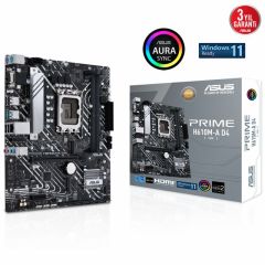 ASUS PRIME H610M-A D4-CSM INTEL H610 LGA1700 DDR4 3200 DP HDMI VGA ÇİFT M2 USB3.2 AURA RGB MATX ÜCRETSİZ UZAKTAN YÖNETİM YAZILIMI ASUS 5X PROTECTION III