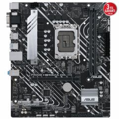 ASUS PRIME H610M-A D4-CSM INTEL H610 LGA1700 DDR4 3200 DP HDMI VGA ÇİFT M2 USB3.2 AURA RGB MATX ÜCRETSİZ UZAKTAN YÖNETİM YAZILIMI ASUS 5X PROTECTION III