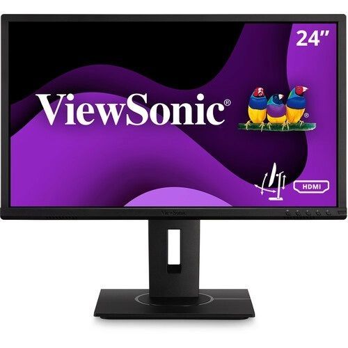 VIEWSONIC VG2440 WORKPRO MONITOR 23.6 5MS 60HZ VA 1920X1080 FHD 250 VGA HDMI DP 16:9 80M:1 16.7M HOPARLOR FLICKER FREE MAVI ISIK FILTRESI TILT SWIVEL PIVOT YUKSEKLIK AYARI VESA ENERGY STAR TCO EPEAT