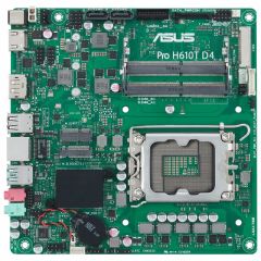 ASUS PRO H610T D4-CSM INTEL H610 LGA1700 DDR4 3200 DP HDMI LVDS ÇİFT M2 USB3.2 THİN MİNİ ITX 7/24 KULLANIMA HAZIR ASUS CONTROL CENTER EXPRESS HEDİYELİ