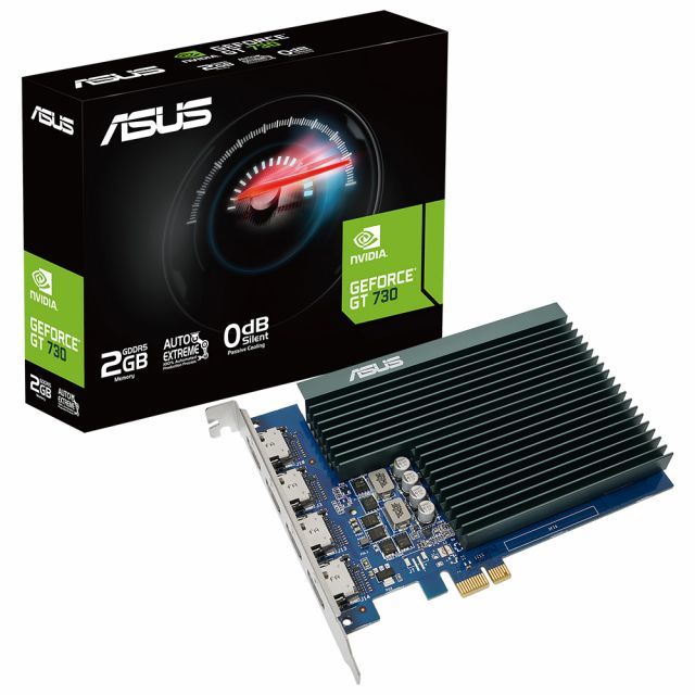 ASUS GEFORCE GT730-4H-SL-2GD5 2GB GDDR5 927 MHZ 64bit 4XHDMI EKRAN KARTI