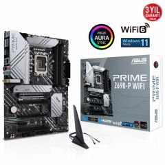 ASUS PRIME Z690-P WIFI Intel Z690 LGA1700 DDR5 6000 DP HDMI 3x M2 USB3.2 AX WiFi + BT AURA RGB 2.5Gbit LAN ATX PCIe5.0, ASUS 5X PROTECTION III