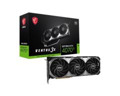 MSI VGA GEFORCE RTX 4070 TI VENTUS 3X E1 12G OC RTX4070 TI 12GB GDDR6X 192B DX12 PCIE 4.0 X16 (3XDP 1XHDMI)