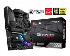 MSI MPG B550 GAMING PLUS AM4 DDR4 4400(OC) HDMI DP M.2 USB3.2 RGB ATX