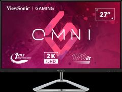 VIEWSONIC VX2780-2K GAMING MONITOR 27 1MS 170HZ IPS 2560x1440 2K 350 HDMI DP 16:9 80M:1 1.07B 3 KENAR CERCEVESIZ FREESYNC PREMIUM FLICKER FREE MAVI ISIK FILTRESI TILT VESA
