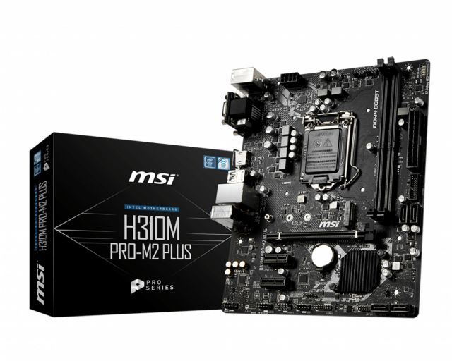 MSI H310M PRO-M2 PLUS SOKET 1151 DDR4 2666 DVI VGA HDMI M.2 USB3.1 mATX WIN7 WIN10