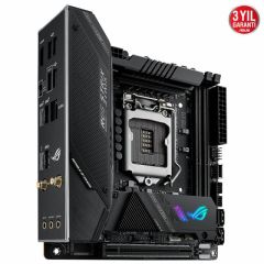 ASUS ROG STRIX Z590-I GAMING WIFI INTEL Z590 LGA1200 DDR4 5000 HDMI ÇİFT M2 USB3.2 AX WİFİ BT AURA RGB 2.5GB INTEL MİNİ ITX THUNDERBOLT