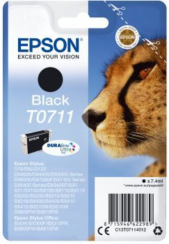 EPSON C13T07114022 SIYAH KARTUS 7.4ML