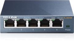 TP-LINK TL-SG105 5 PORT GIGABIT MASAÜSTÜ SWITCH (ÇELİK KASA)