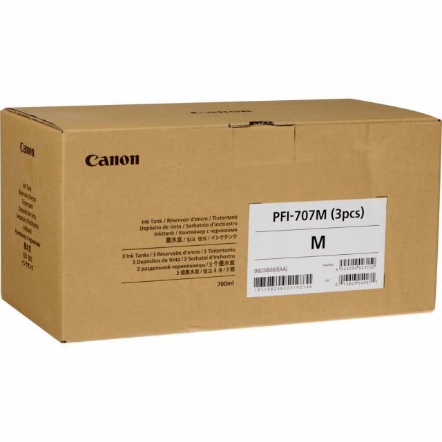 CANON 9824B003 PFI-707Y (3LÜ) SARI KARTUŞ (700 ML x 3)IPF 830/IPF 840/IPF 850