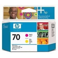 HP C9406A (70) MACENTA VE SARI BASKI KAFASI