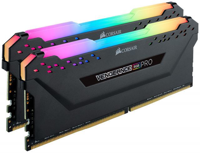 CORSAIR CMW32GX4M2C3200C16 32GB (2X16GB) DDR4 3200MHz CL16 VENGEANCE RGB PRO SOGUTUCULU DIMM BELLEK BLACK