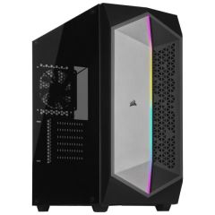 CORSAIR CC-9011215-WW 470T RGB TEMPERLI CAM YAN PANEL MID TOWER BILGISAYAR KASASI SIYAH