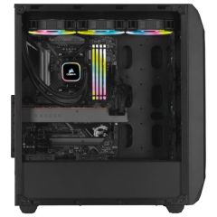 CORSAIR CC-9011215-WW 470T RGB TEMPERLI CAM YAN PANEL MID TOWER BILGISAYAR KASASI SIYAH