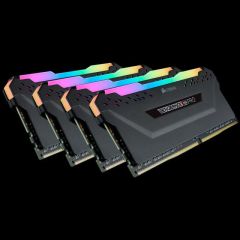 CORSAIR CMW64GX4M4C3200C16 64GB (4X16GB) DDR4 3200MHz CL16 VENGEANCE RGB PRO SOGUTUCULU DIMM BELLEK BLACK