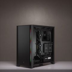 CORSAIR CC-9011198-WW 4000D TEMPERLI CAM YAN PANEL MID TOWER BILGISAYAR KASASI SIYAH