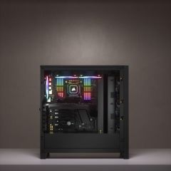 CORSAIR CC-9011198-WW 4000D TEMPERLI CAM YAN PANEL MID TOWER BILGISAYAR KASASI SIYAH