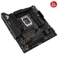 ASUS TUF GAMING B660M-PLUS WIFI LGA1700 DDR5 6000 DP HDMI ÇİFT M2 USB3.2 AX WiFi + BT AURA RGB 2.5Gbit LAN MATX 128GB’A KADAR RAM DESTEĞİ ASUS 5X TUF PROTECTION III