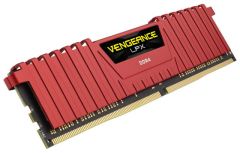 CORSAIR CMK16GX4M2A2400C14R 16GB (2X8GB) DDR4 2400MHz CL14 VENGEANCE LPX SOGUTUCULU DIMM BELLEK RED