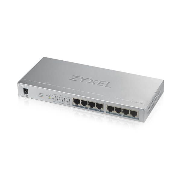 ZYXEL GS-1008HP 8 PORT 10/100/1000 Mbps YÖNETİLEMEZ GIGABIT POE SWITCH