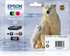 EPSON C13T26164020 MULTIPACK(B,C,M,Y)-M-26-EXP PR XP-600,700,800 19,7 ML