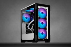 CORSAIR CC-9011191-WW ICUE 220T RGB CAM ON PANEL TEMPERLI CAM YAN PANEL MID TOWER OYUNCU BILGISAYAR KASASI BEYAZ