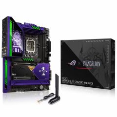 ASUS ROG MAXIMUS Z690 HERO EVA Intel Z690 LGA1700 DDR5 6400 HDMI Thunderbolt 5x M2 USB3.2 AX WiFi + BT AURA RGB 2.5Gbit LAN ATX EVANGELION Temalı, Thunderbolt 4, PCIe5.0, 20+1 Güç Aşaması